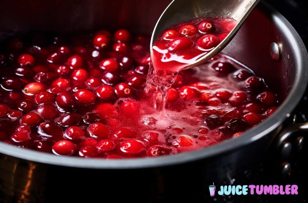 Cranberry Juice Cooking Process